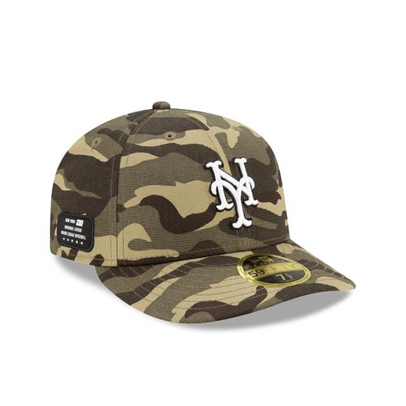 MLB New York Mets Armed Forces Weekend Low Profile 59Fifty Fitted (IKU4596) - Green New Era Caps